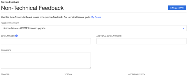 support ticket creation